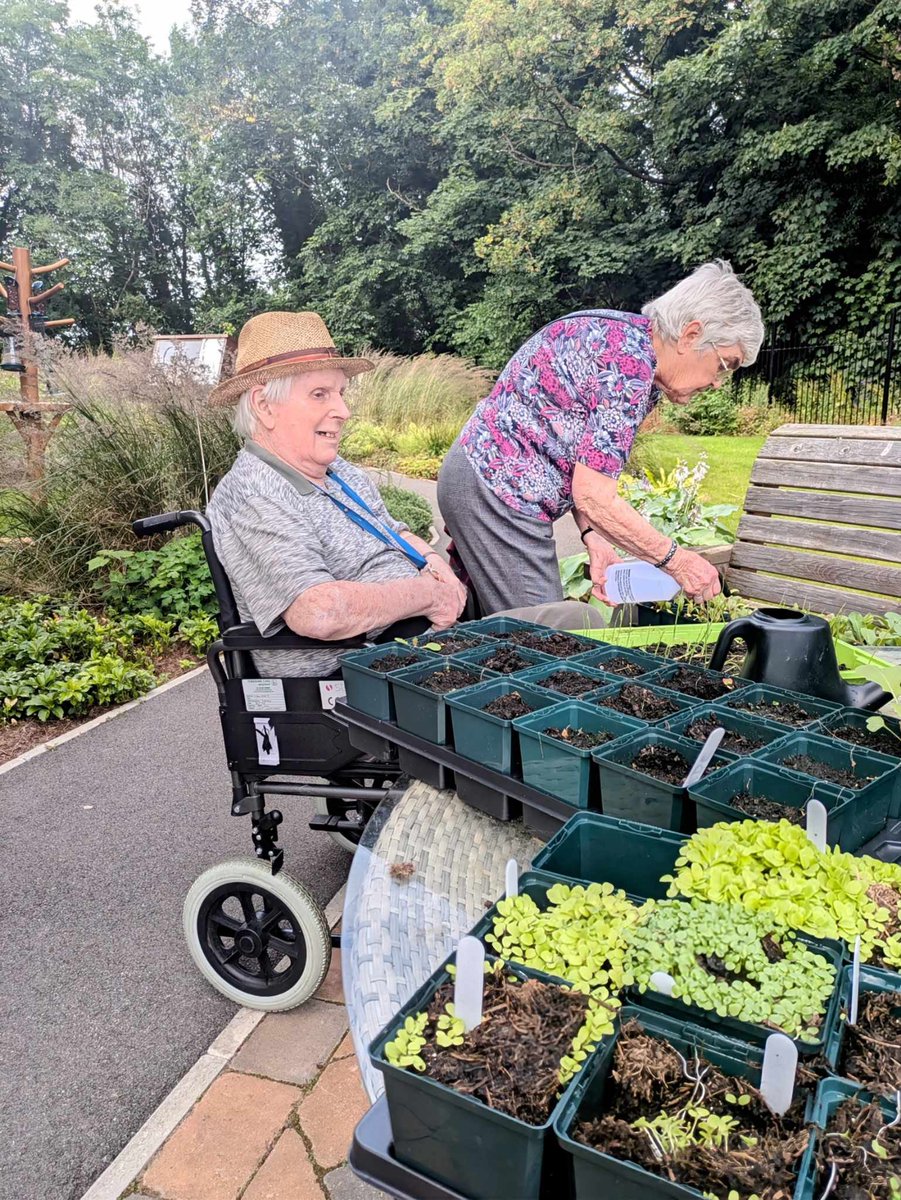 The gardening club have been at it again 🪴we would also like to thank our volunteers who work quietly removing the weeds and help us to keep our garden looking fabulous #garden  #summer #care  #carehomes #volunteers