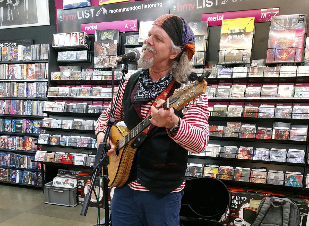 hmvYeovil's tweet photo. Thankyou to Will Cann for popping in for a few songs for #buskfest.

#hmvliveandlocal https://t.co/dixZv6Lsre