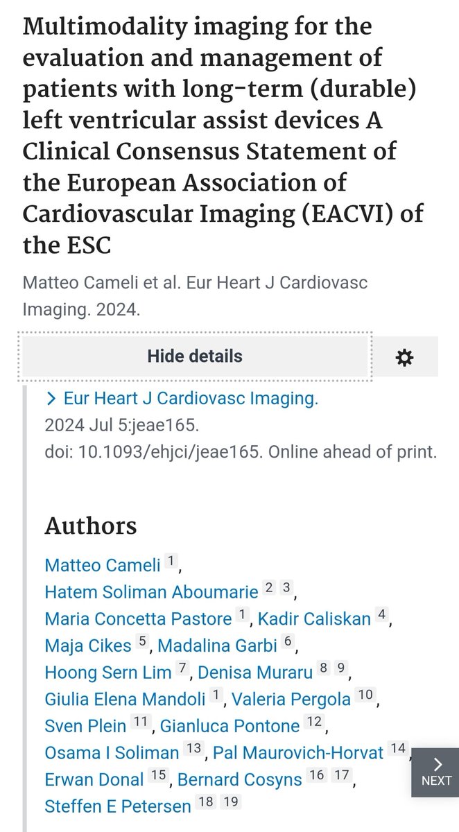 Matteo Cameli, MD, PhD (@matte_cameli) on Twitter photo ⚠️ First 🇪🇺 Consensus of MMI #imaging for evaluation&management of patients with #LVADs 🫀just published in #EHJCI 🎯
Proud to have led this together with <a href="/EchoSoliman/">Hatem Soliman, FRCP, FEACVI, FASE, FHEA</a> and a great Team of Experts‼️
#HeartFailure #EchoFirst #whyCMR #yesCCT <a href="/unisiena/">Università di Siena</a>
pubmed.ncbi.nlm.nih.gov/38965039/ ⚠️ First 🇪🇺 Consensus of MMI #imaging for evaluation&management of patients with #LVADs 🫀just published in #EHJCI 🎯
Proud to have led this together with <a href="/EchoSoliman/">Hatem Soliman, FRCP, FEACVI, FASE, FHEA</a> and a great Team of Experts‼️
#HeartFailure #EchoFirst #whyCMR #yesCCT <a href="/unisiena/">Università di Siena</a>
pubmed.ncbi.nlm.nih.gov/38965039/
