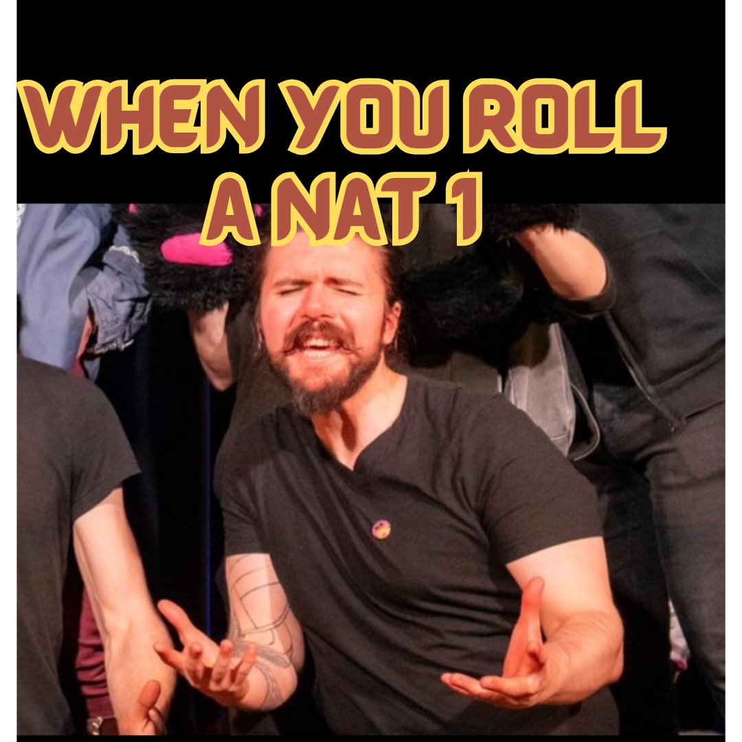 RollForShow's tweet image. How many character deaths there be on Thursday 25th July?
Find out by booking tickets here: ticketsource.co.uk/newcastle-frin…
#rollforinitiativeshow #theatre #interactivetheatre #roleplayinggames #natural1 #d20