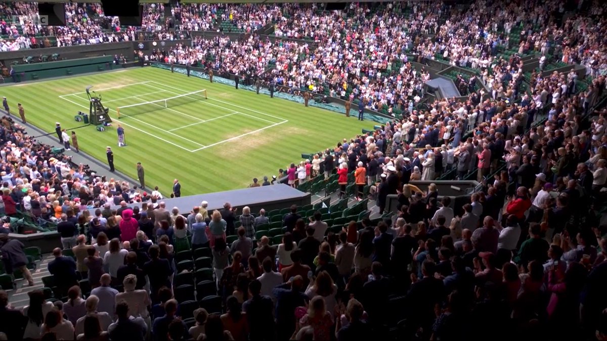 daveac's tweet image. Middle Saturday at Wimbledon 2024 and after a role call of Sporting Stars - all are upstanding for the Men &amp;amp; Women of the Services here on on Centre Court #Wimbledon2024 #BBCOneHD #BBCSports #BBCiPlayer #Tennis