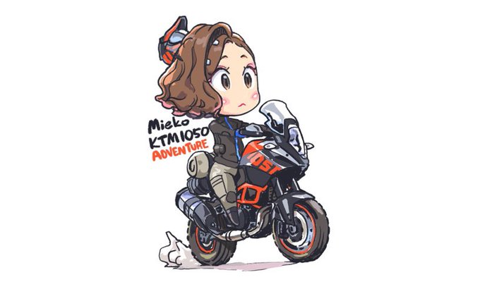 Mieko with KTM1050 Adventure 