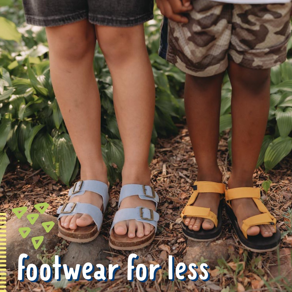 OUACHoover's tweet image. Shop our selection of affordable and adorable summer footwear for your kids! #OnceUponaChild #ShopForLess