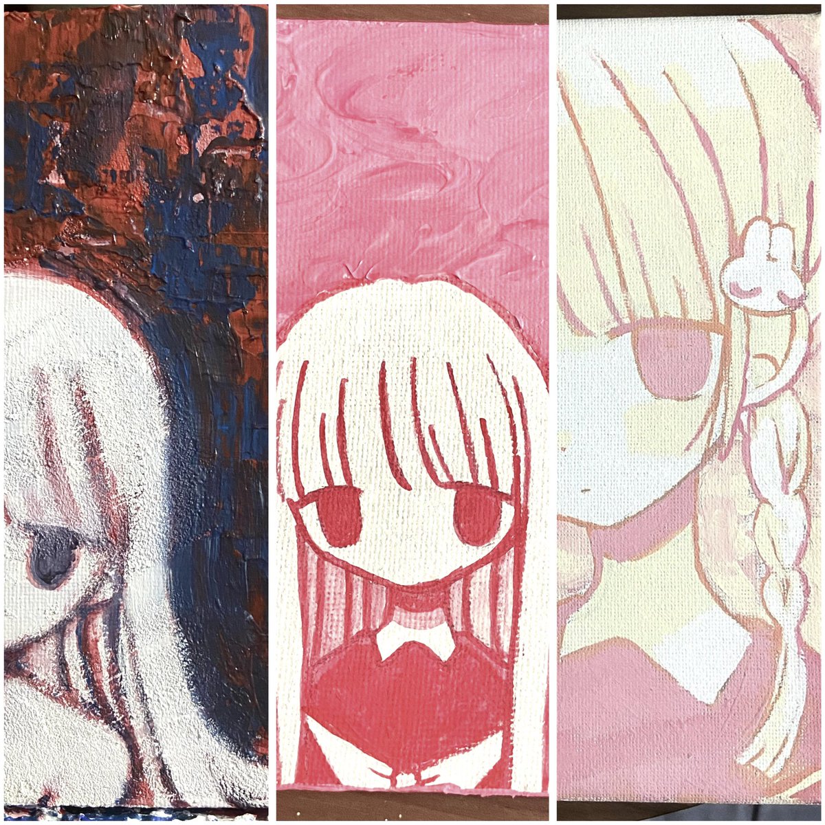 キャンバス原画販売のお知らせ⚡️📢

https://t.co/Supt3oFKPG
小さいキャンバスを中心に6点追加致しました。どうぞよろしくお願い致します🙇
通販初心者なため発送までにお時間いただく可能性がございます。 