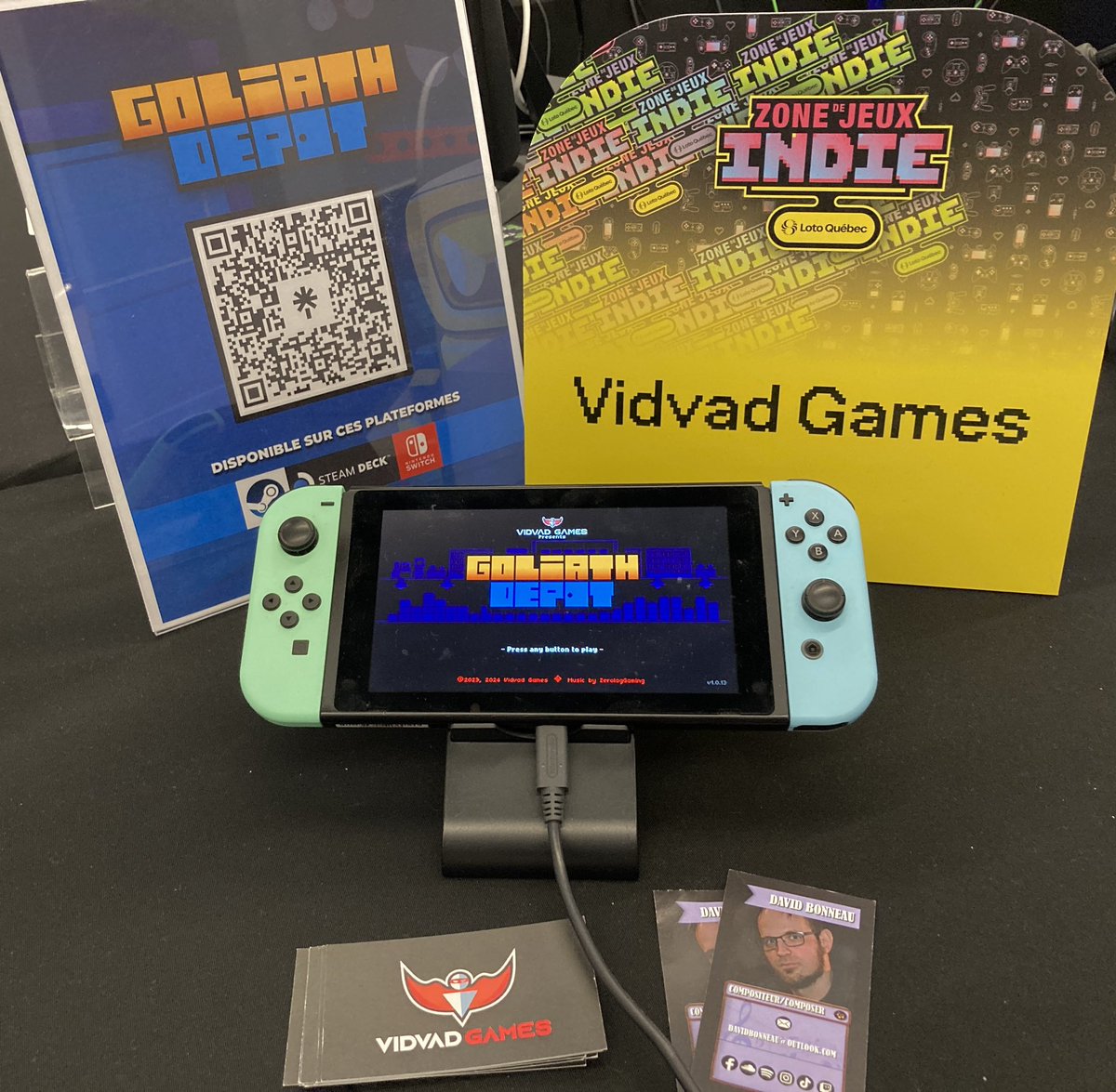 Vidvad 🦸 (@vidvadgames) on Twitter photo Day 2 at <a href="/Mtlcomiccon/">Comiccon de Montréal</a> in the Zone Indie of <a href="/LotoQuebec/">Loto-Québec</a> !
The demo world record in co-op sits at 1 minute 41 seconds.
Dare to beat it? 🍿#zoneindieLQ #indiegame Day 2 at <a href="/Mtlcomiccon/">Comiccon de Montréal</a> in the Zone Indie of <a href="/LotoQuebec/">Loto-Québec</a> !
The demo world record in co-op sits at 1 minute 41 seconds.
Dare to beat it? 🍿#zoneindieLQ #indiegame