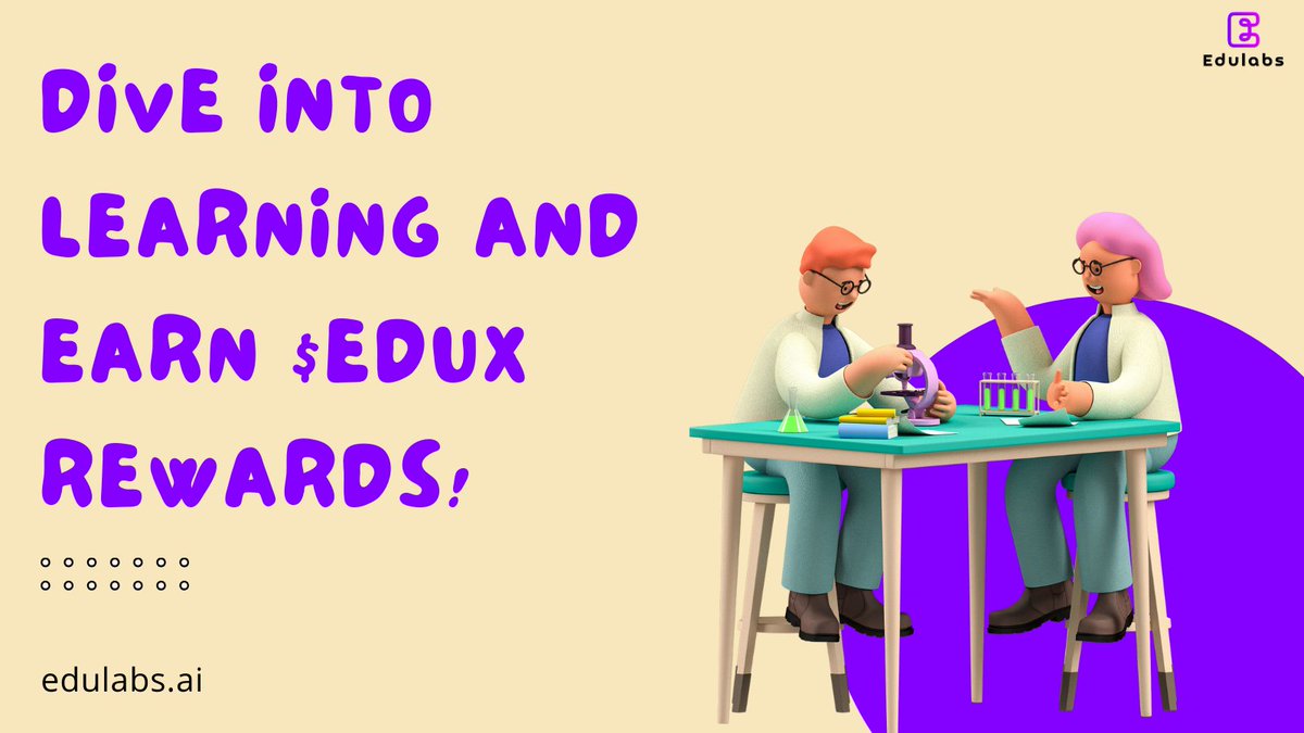 joinedulabs's tweet photo. Dive into Learning and Earn $EDUX Rewards! 🪙

#Web3 #EdTech #AITutor #LearnToEarn #Innovation #BSC #BSCGem #Rewards 

Ready to earn while you learn? 🤩

Join our Learn-To-Earn program and earn $EDUX tokens as you explore new knowledge. 🎯

Use $EDUX to enhance your user experience, explore the community marketplace, mint NFTs, and earn rewards through staking. Your learning journey just became even more rewarding! 🎁

Discover more at #Edulabs:
🔗https://t.co/P0wiMLN6dv