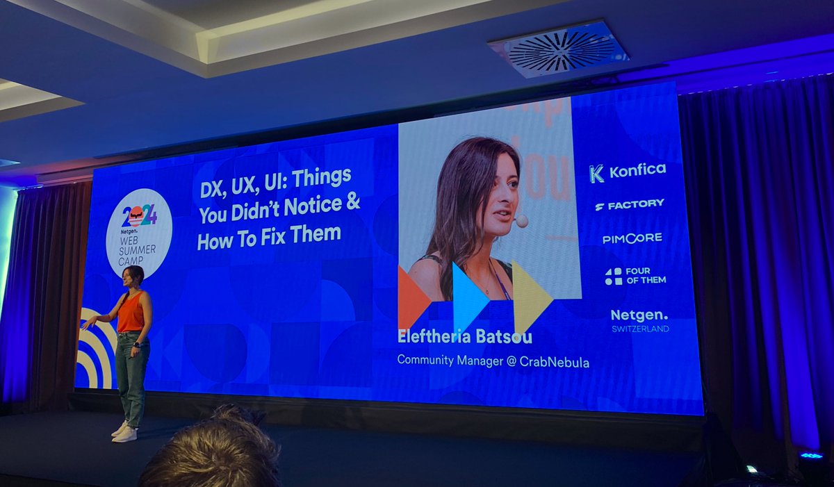 Cleyra 👩🏻💻 {She/Her} (@cleyrauc) on Twitter photo Loving <a href="/BatsouElef/">Eleftheria Batsou</a>’s talk about DX, UX, UI and Things You Didn’t Notice & How To Fix Them at <a href="/WebSummerCamp/">Web Summer Camp</a> 🥰 Loving <a href="/BatsouElef/">Eleftheria Batsou</a>’s talk about DX, UX, UI and Things You Didn’t Notice & How To Fix Them at <a href="/WebSummerCamp/">Web Summer Camp</a> 🥰