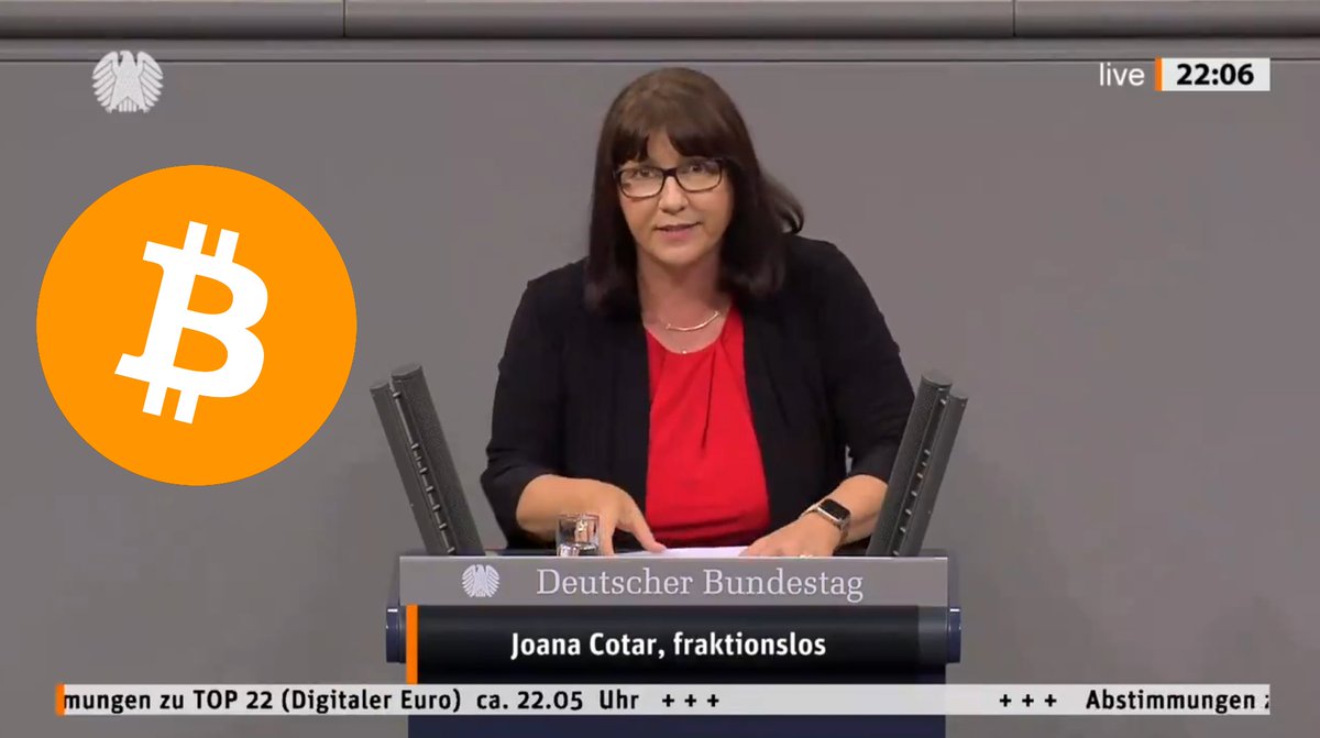 NEW: 🇩🇪 German parliament member Joana Cotar says to 