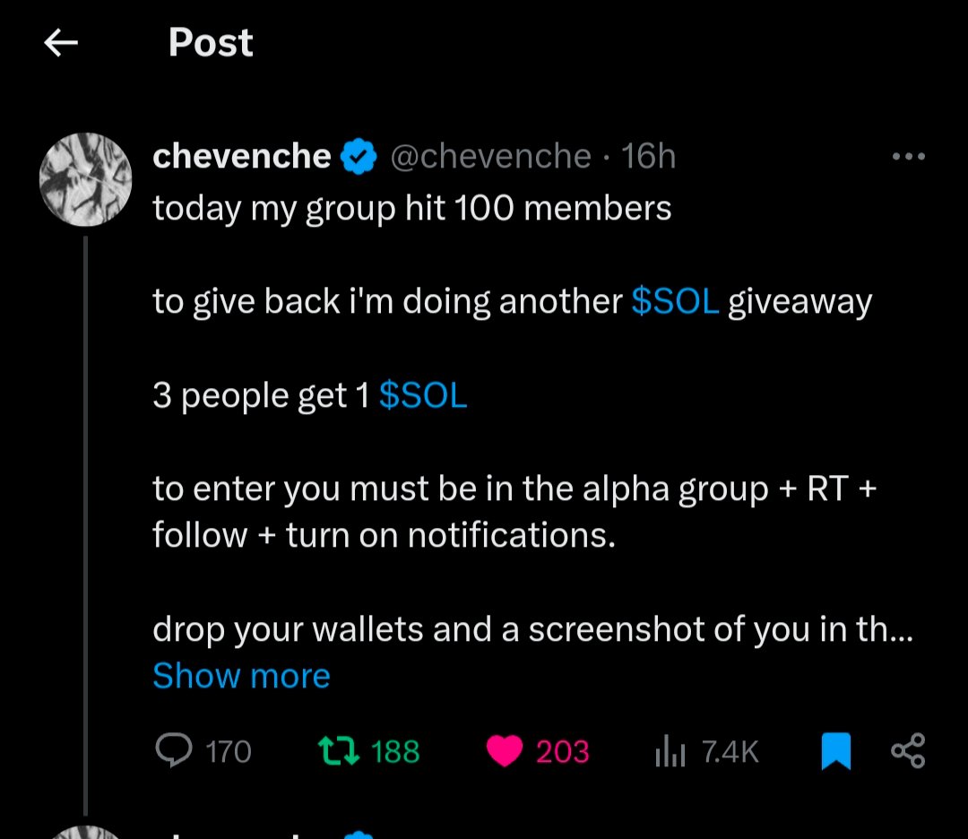 Solmate53's tweet photo. @chevenche Done Following now notifications on and already in telegram.
Thank you 💕
My address

2TngZnEEAJhpJnuDcD5TzfHXpbcqhKXBGrpeZyDkqX5W https://t.co/vSa2qfDIoY