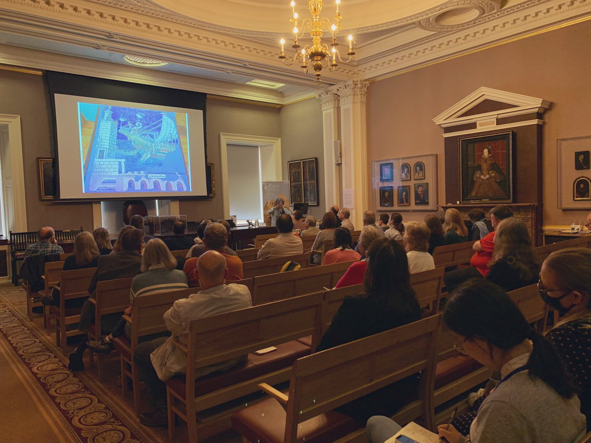 TheEES's tweet photo. Now, @TheeEES President, Professor Doris Behrens-Abouseif presents ‘The Islamic History of the #Lighthouse of #Alexandria’ as our second speaker at the #EESstudyday.
Starting with representations of lighthouses in other cultures and moving onto the Islamic sources of the Pharos. https://t.co/77xr0RSg6P