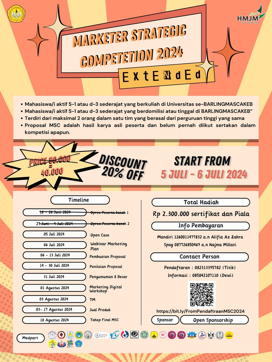 ch_s021's tweet image. ayoo ikut guyss!! haari ini terakhirr
#infolomba #infopwt #lomba #mahasiswa