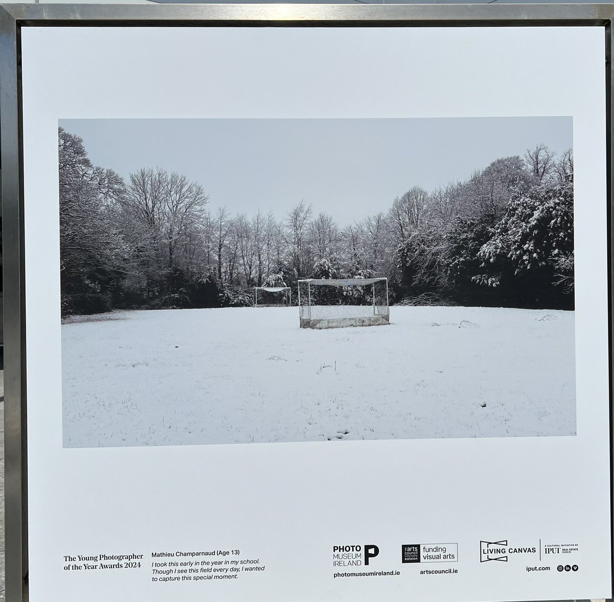 There is an amazing display of young photographers’ talents up in CarrickminesPark.com Where is this pitch?  <a href="/irishhockey/">Hockey Ireland</a> One of the last remaining grass ones ?  <a href="/PhotoMuseumIRL/">Photo Museum Ireland</a> <a href="/artscouncil_ie/">The Arts Council / An Chomhairle Ealaíon</a> @IPUT_plc