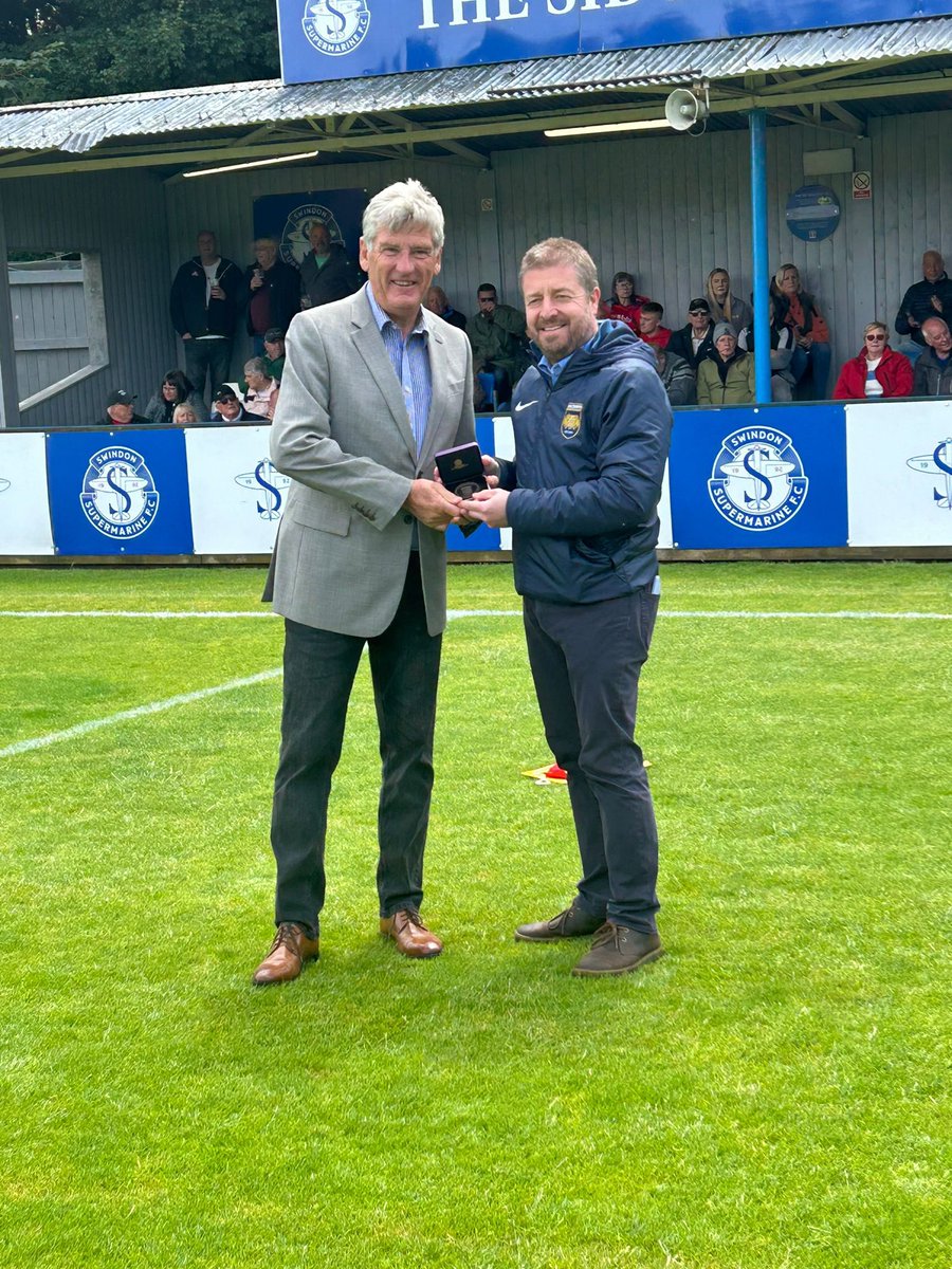 Leigh Moore (@leigh_moore) on Twitter photo Immensely proud of my father <a href="/StevewfMoore/">Steve Moore</a> who today received his <a href="/FA/">The FA</a> Long Service Award for his services to football in Wiltshire.
52 years of supporting football in <a href="/WiltshireFA/">Wiltshire FA</a> and 36 of those with <a href="/SupermarineFC/">Swindon Supermarine</a>. ๐ตโช๏ธ
Unwavering and selfless support for the game. Proud โค๏ธ Immensely proud of my father <a href="/StevewfMoore/">Steve Moore</a> who today received his <a href="/FA/">The FA</a> Long Service Award for his services to football in Wiltshire.
52 years of supporting football in <a href="/WiltshireFA/">Wiltshire FA</a> and 36 of those with <a href="/SupermarineFC/">Swindon Supermarine</a>. ๐ตโช๏ธ
Unwavering and selfless support for the game. Proud โค๏ธ