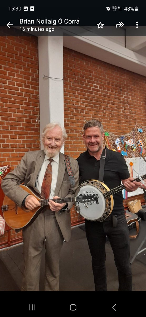 Great to meet the legend Sean Cannon of The Dubliners in Skagen Denmark 🇩🇰