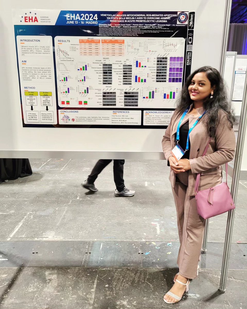 Deepshikha Dutta (@deepshikha_dia) on Twitter photo Presenting #poster at #EHA2024 and receiving prestigious #travel_grant_award is one of the best opportunities in my Ph.D tenure. A big thanks to my Ph.D guide <a href="/SyedKHasan1/">Syed K. Hasan</a> for all his support, help, and trust in me to achieve it. Presenting #poster at #EHA2024 and receiving prestigious #travel_grant_award is one of the best opportunities in my Ph.D tenure. A big thanks to my Ph.D guide <a href="/SyedKHasan1/">Syed K. Hasan</a> for all his support, help, and trust in me to achieve it.