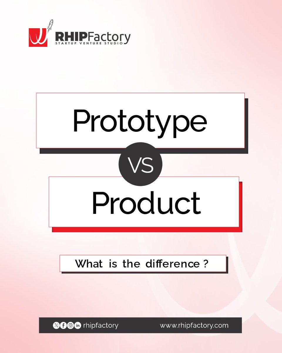 RHIPFactory's tweet image. One of the key activities in a venture studio like RHIPFactory is rapid prototyping. It allows us to test many ideas quickly and efficiently.

A prototype is an early-stage model for testing and validating concepts, often with limited functionality and quality.