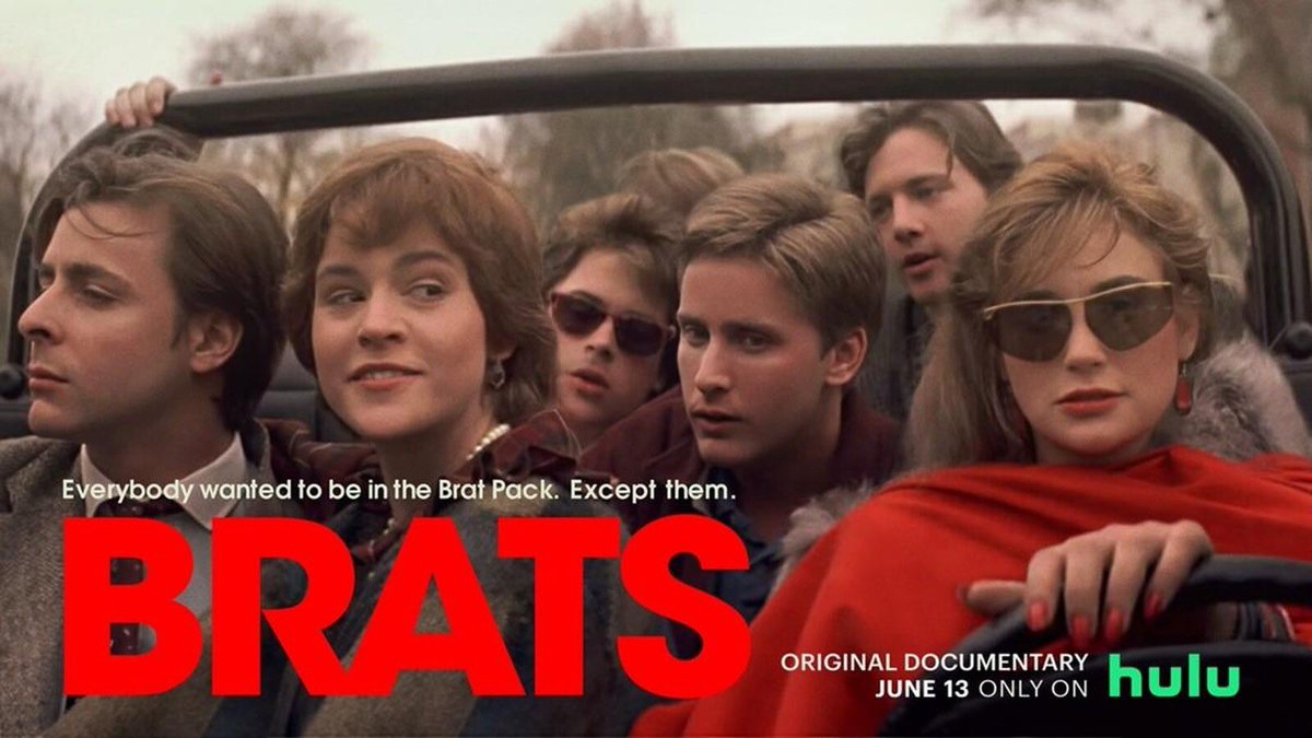 craftyandcute's tweet photo. Just watched Brats on @disneyplusuk -A retrospective introspective visual dissertation-style documentary on the rise and fall of the term The Brat Pack, and how a handful of actors had their, and our, futures shaped by it. 

The exciting thoughts of what might have happened if 🧵 https://t.co/LlXVa9fqNs