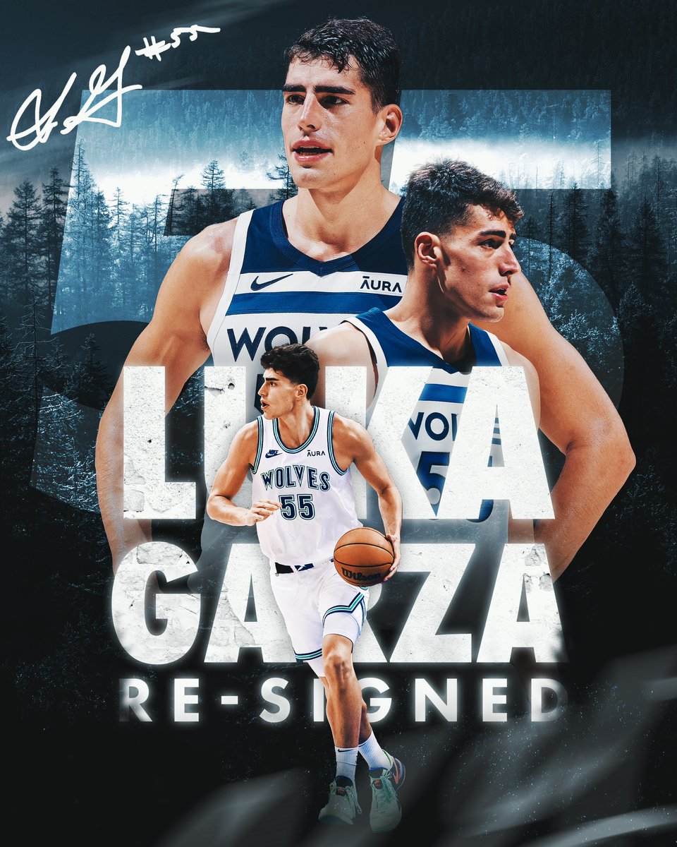 Timberwolves's tweet image. LUKA’S BACK 👏