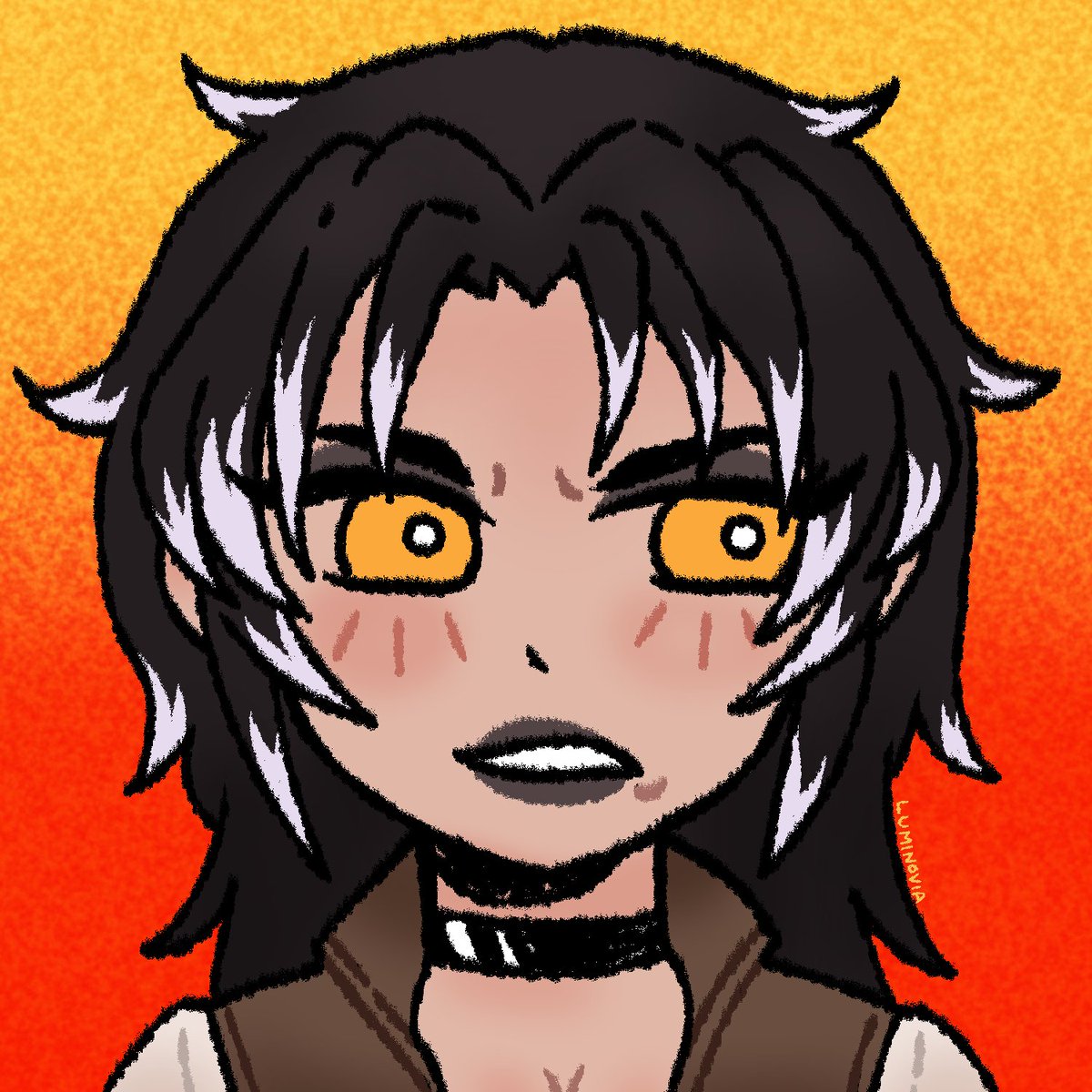Lumin0via's tweet photo. Static angry OMORI commissions for @Auribouros !! https://t.co/G7aYnXZk49