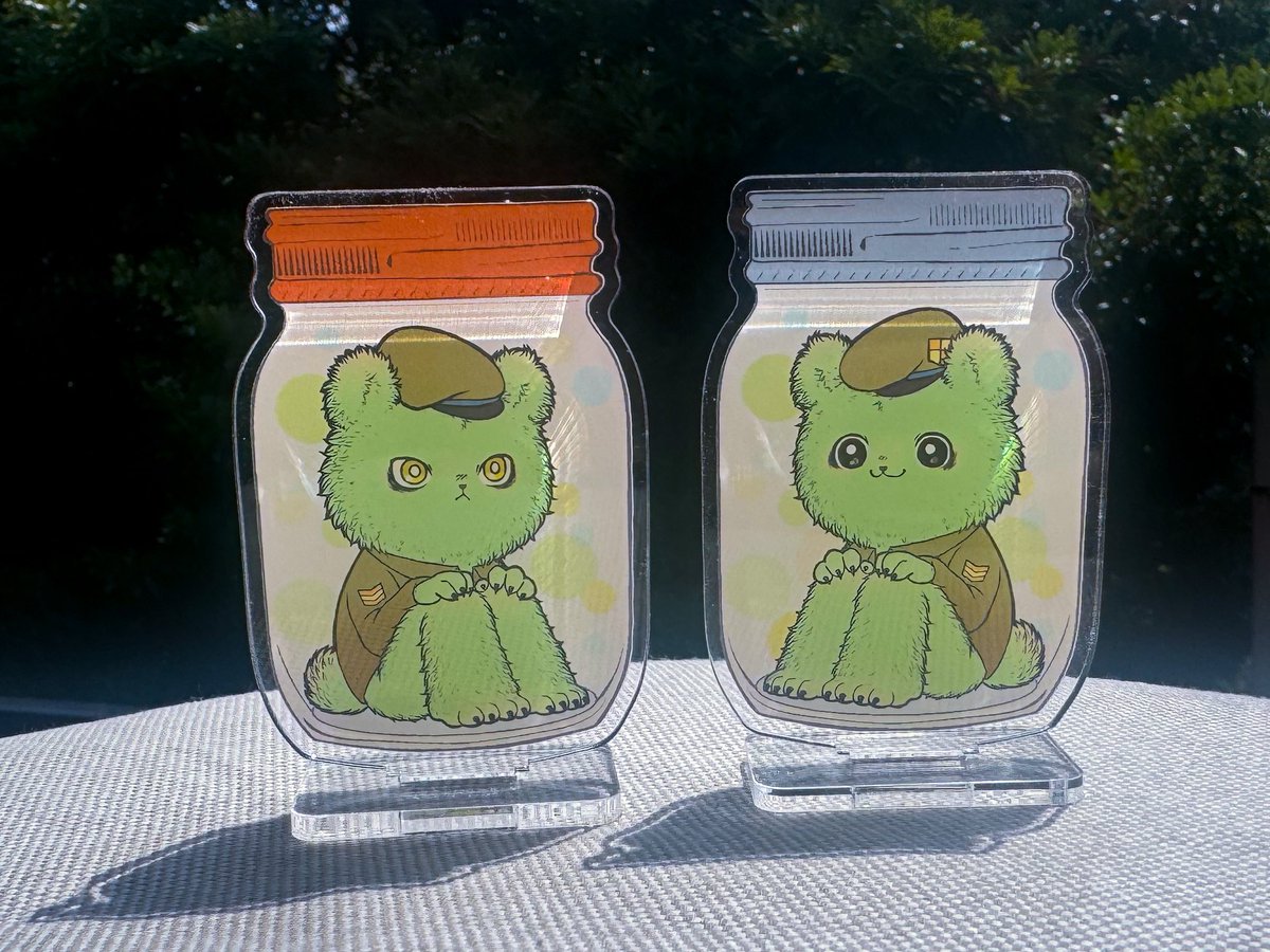 アクスタ作ったよ
背景透明にすればよかったな〜🫙🧸