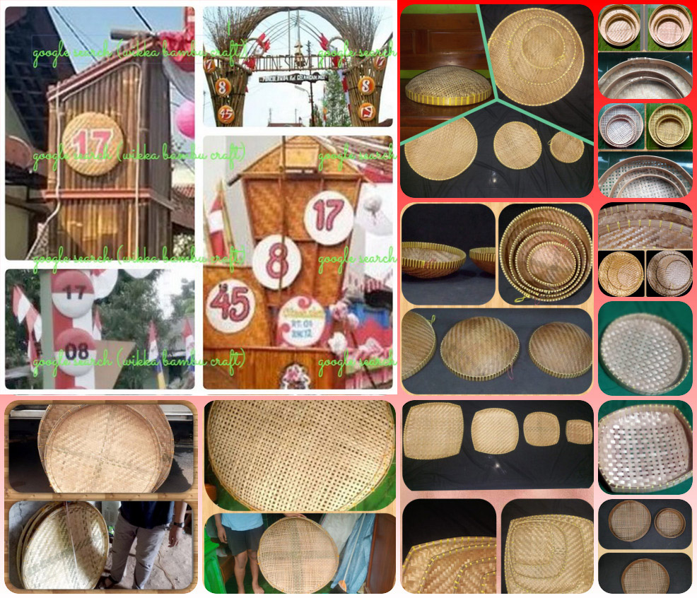 wikkabambu's tweet photo. Nampan Bambu Dekorasi Tujuhbelasan atau Pitulasan

Berbagai jenis nampan bambu (tampah bambu, tampir bambu, kalo bambu, dll) untuk keperluan dekorasi, lomba, dll menyemarakkan tujubelasan atau pitulasan kemerdekaan.

Maps : Wikka Besek Bambu (Semarang)

https://t.co/K2gjtYe6UQ https://t.co/qKvrKg74Wg