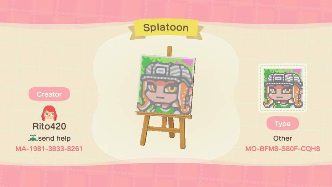 Drew my splatoon OC in AC :)