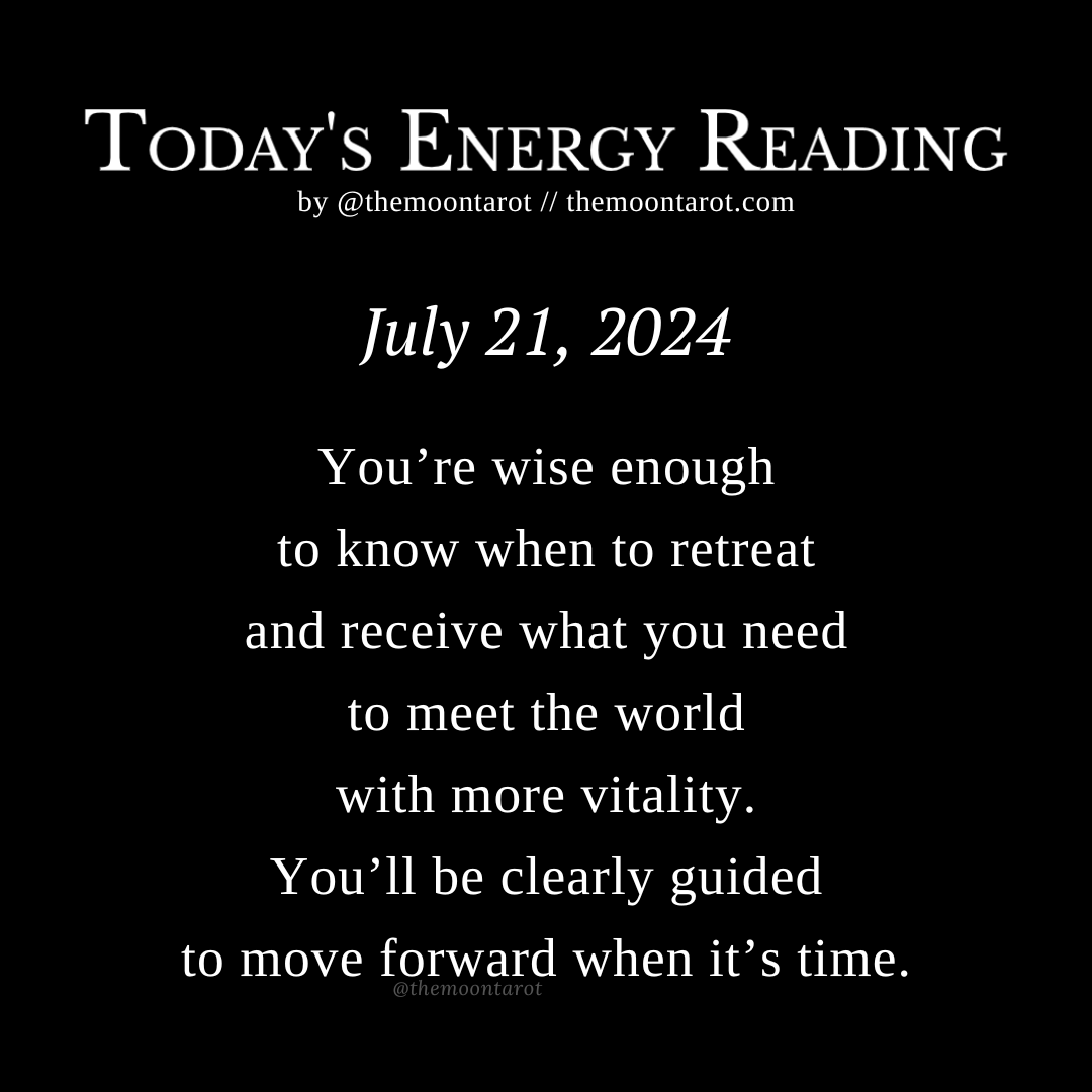 themoontarot_'s tweet photo. Today's Energy Reading: July 21, 2024 https://t.co/0KBIyl9HmL