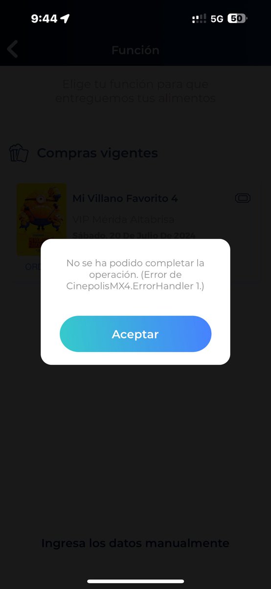 serviciostulum's tweet photo. @Cinepolis lo mismo de siempre ofrecen combos y no cumplen, (falla la app) y cuando quieres comprar en la sala cuesta 300 pesos más. No deberían ofrecer y no cumplir. https://t.co/gM7wKdWzWp