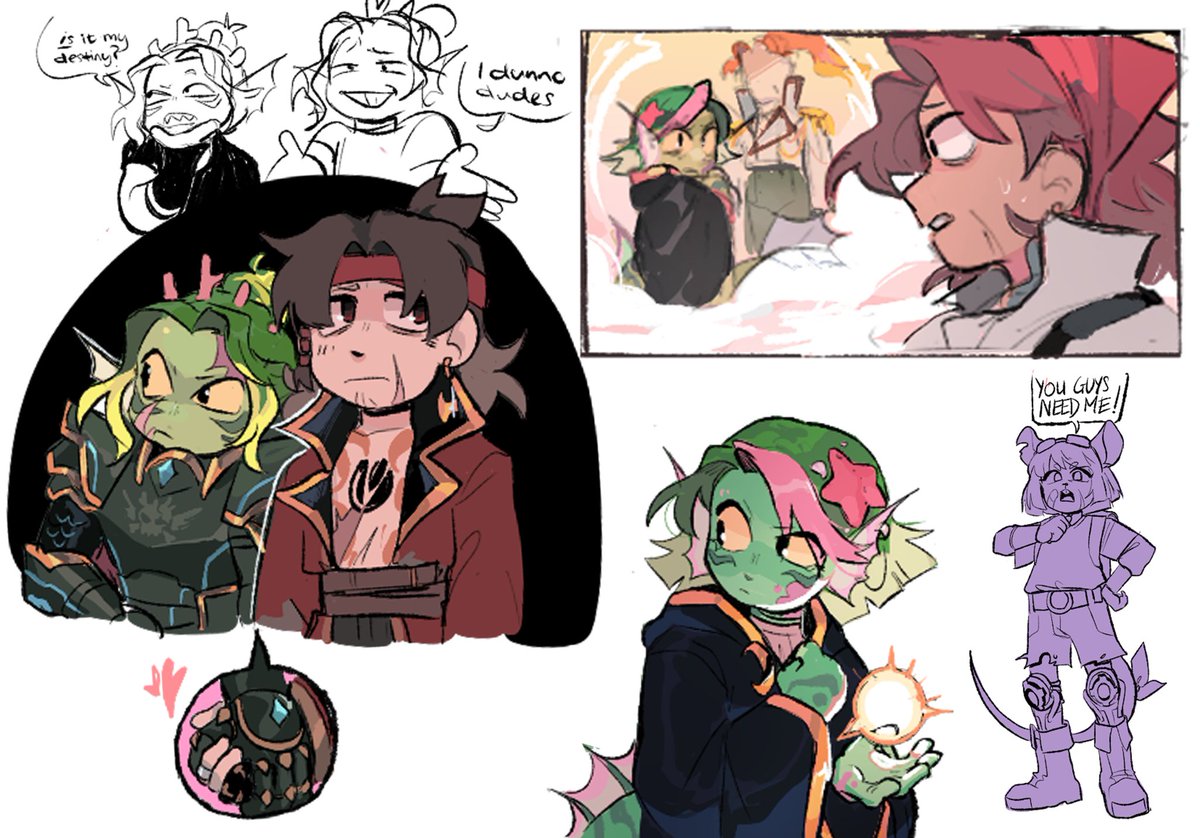 all the stuff i drew from the magma! 