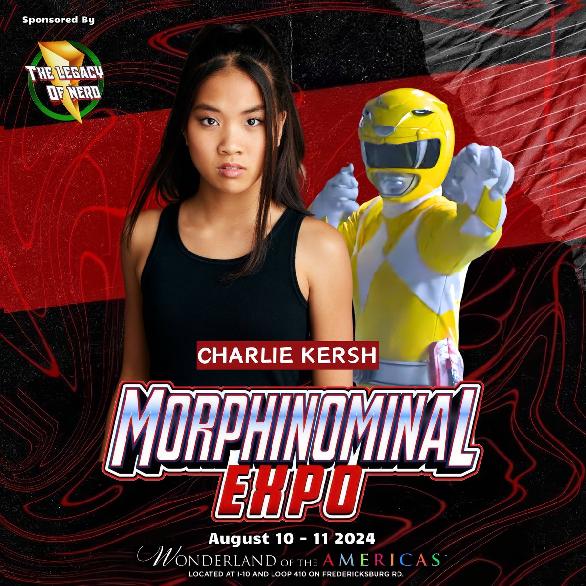 Yellow Ranger Power!

Come meet <a href="/AlysonSulliva11/">Alyson K Sullivan</a>, <a href="/nakiaburrise/">nakia burrise</a>, and Charlie Kersh at Morphinominal Expo August 10th and 11th at the Wonderland of the Americas in Texas!
#powerrangers #mightymorphin #zeo #turbo #wildforce #onceandalways #yellowranger #itsmorphintime #texas