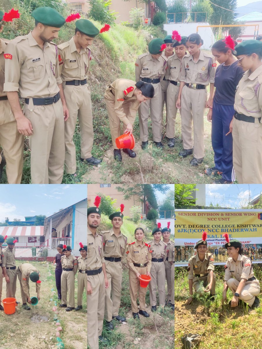 nccgdckish6340's tweet photo. TREE PLANTATION DRIVE BY NCC CADETS IN COLLEGE AND HOME UNDER 'EK PAD MAA KA NAM'
#profprithviraj#dgncc#jk&amp;ldte https://t.co/QvTaraVsVb