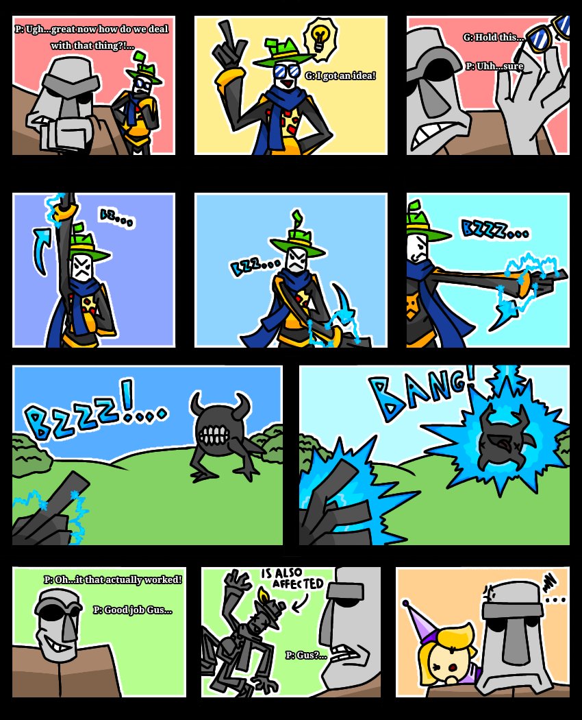 GamzaiMakari's tweet photo. Small comic i made
"Magic may backfire" https://t.co/QubAjAtnyo