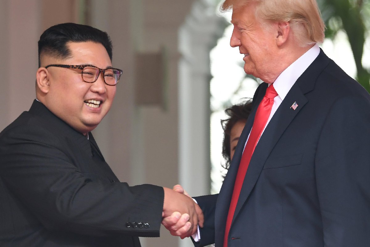 Just in the last 72 hours:

Trump said that Kim Jong Un "misses" him.

Trump said that he "kinda liked that” when the head of the Taliban called him “Your Excellency"

Trump praised the Chinese dictator Xi Jinping: “He's a brilliant man. He controls 1.4 billion people with an