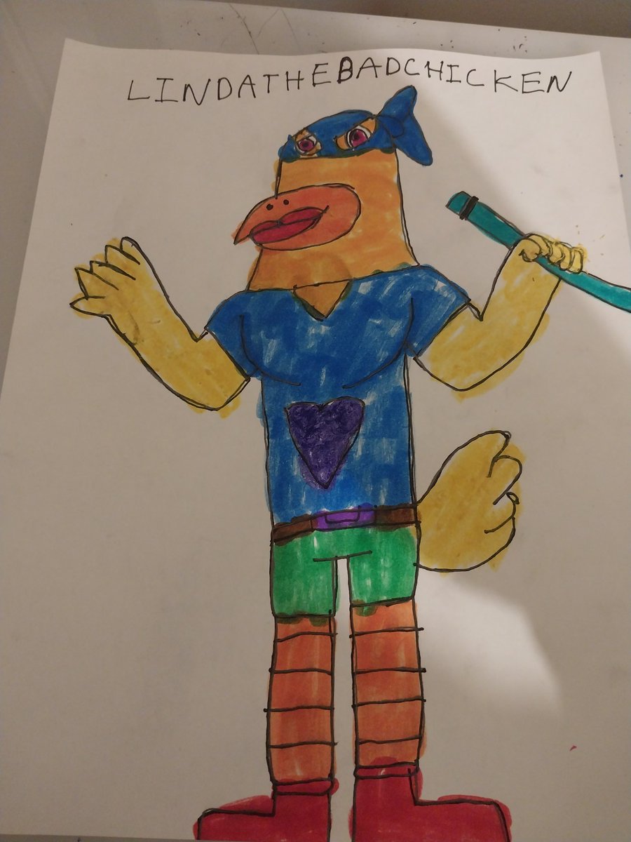 XzavierSteele's tweet photo. Here's my redesign remastered of my sly cooper oc character her name is Linda the bad chicken #chicken #chickenoc #slycooper #slycooperoc https://t.co/HPleqYsJDN