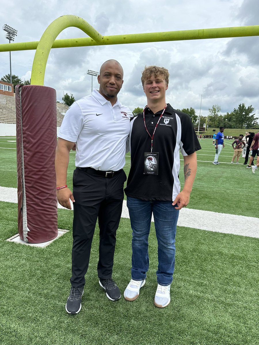 LikensEthan's tweet photo. I want to thank @Coach_Ven3 and @CoachGiancola for having me down for their junior day today! Loved the environment and what the school has to offer! @BryanStiney https://t.co/irNRuVOjsh