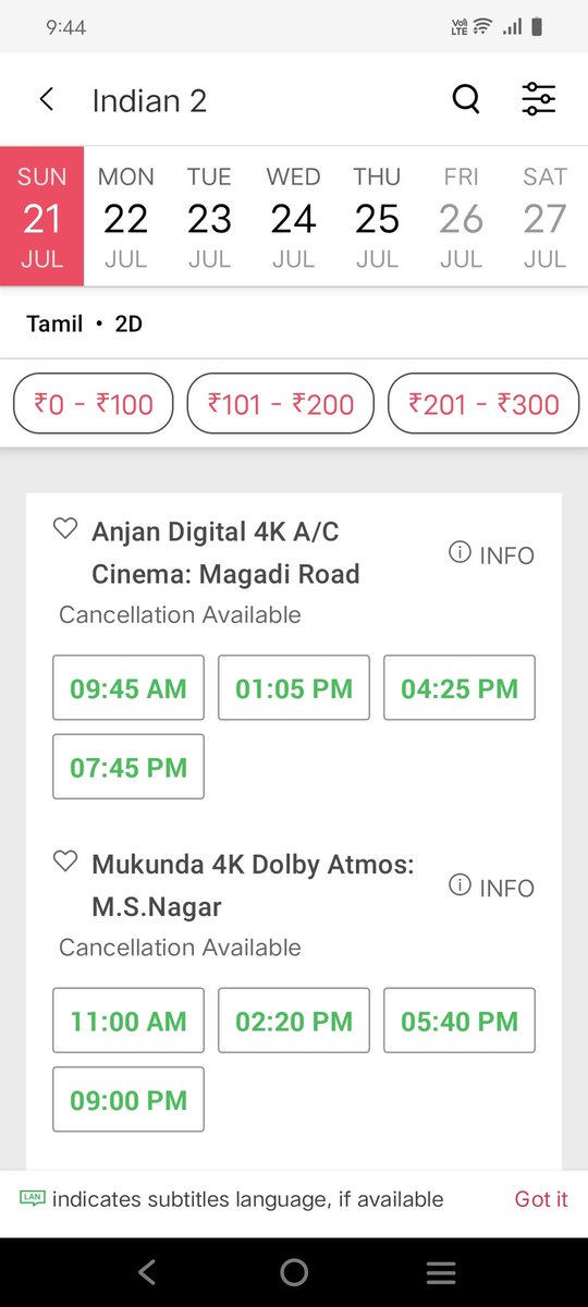 iRaviTheIndian's tweet photo. #Indian2 Tamil 58 screens
#Bharateeyudu2 Telugu 23 screens Running successfully in 2nd week in Bengaluru #Indian2blockbuster https://t.co/QtftUP1mng