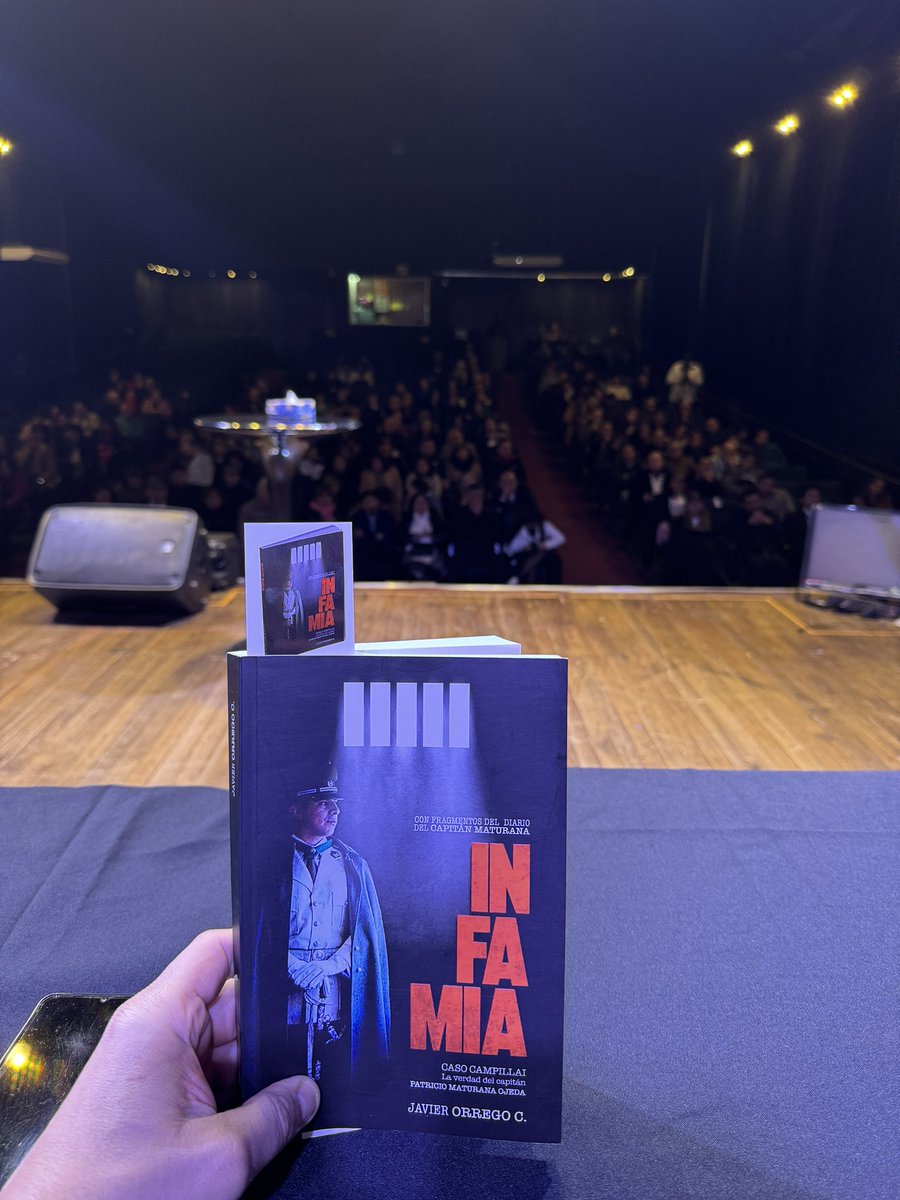En Talca en el lanzamiento del libro del capitán Patricio Maturana #Infamia 
Este libro deberá ser lectura obligatoria de todos para seguir conociendo la verdad. 
#MaturanaEsInocente