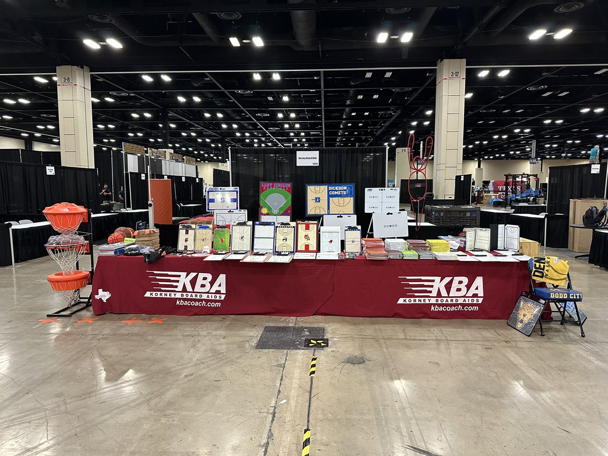 KBA_Coach's tweet image. We are ready! Stop by and see us! @THSCAcoaches @Tabchoops @AustinTGCA