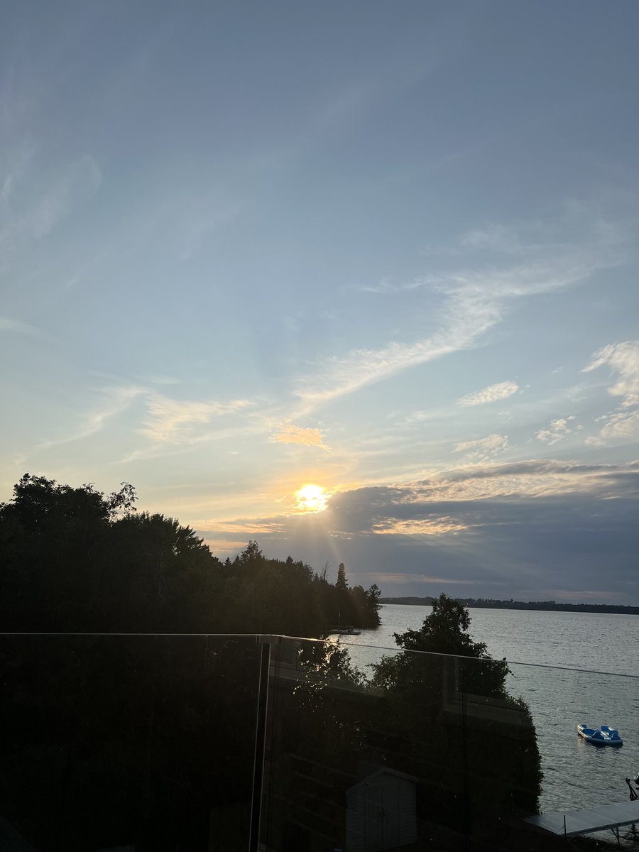 Summer sunset view tonight #cameronlake #fenelonfalls