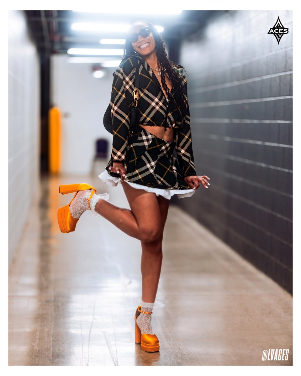 LVAces's tweet photo. A'rrived in style 👑

@_ajawilson22 // #WNBAAllStar https://t.co/cTTO8YOhaM