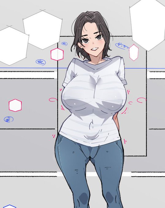 おはようございます!
今日は若妻さんを描きますよ!
さぱさぱしたイメージ! 