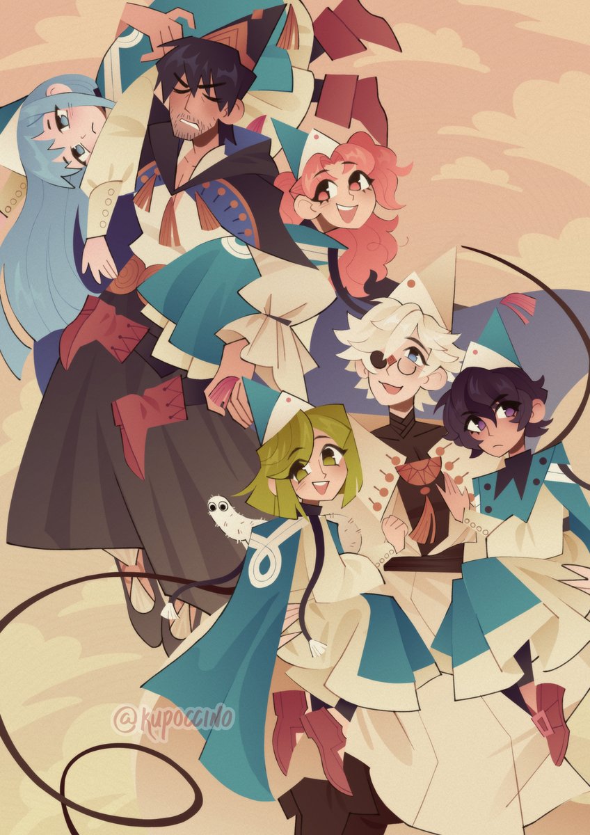 kupoccino's tweet photo. family outing #Δ帽子 #witchhatatelier https://t.co/sZzdZrF7w4