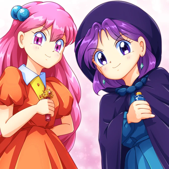やっこちゃんとマリンちゃんを描きました～! #赤ずきんチャチャ