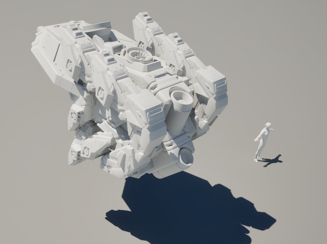 mflux's tweet photo. Learning #unreal PCG mech, created a procedural torso/chasis which conforms to the desired body shape while adding details (via kitbash). https://t.co/DvkGt2TjKz