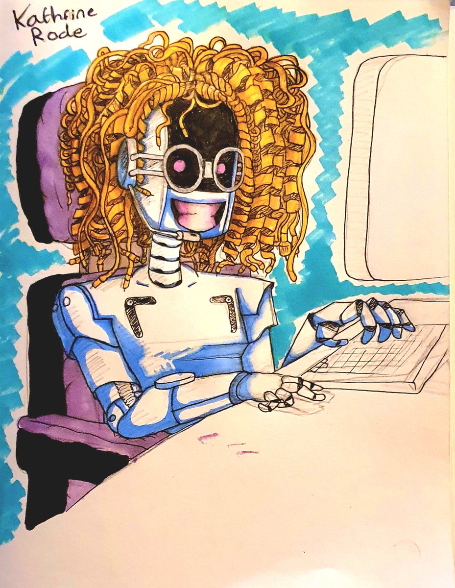 MemoryOverdrive's tweet photo. Cathie Rode.
One of the many bots in charge of housing and relocation of discontinued bots.

Even though she deals with the general public on a daily basis she lacks any empathy and takes pleasure in making other bot's homeless. https://t.co/vLqGxa7HN2