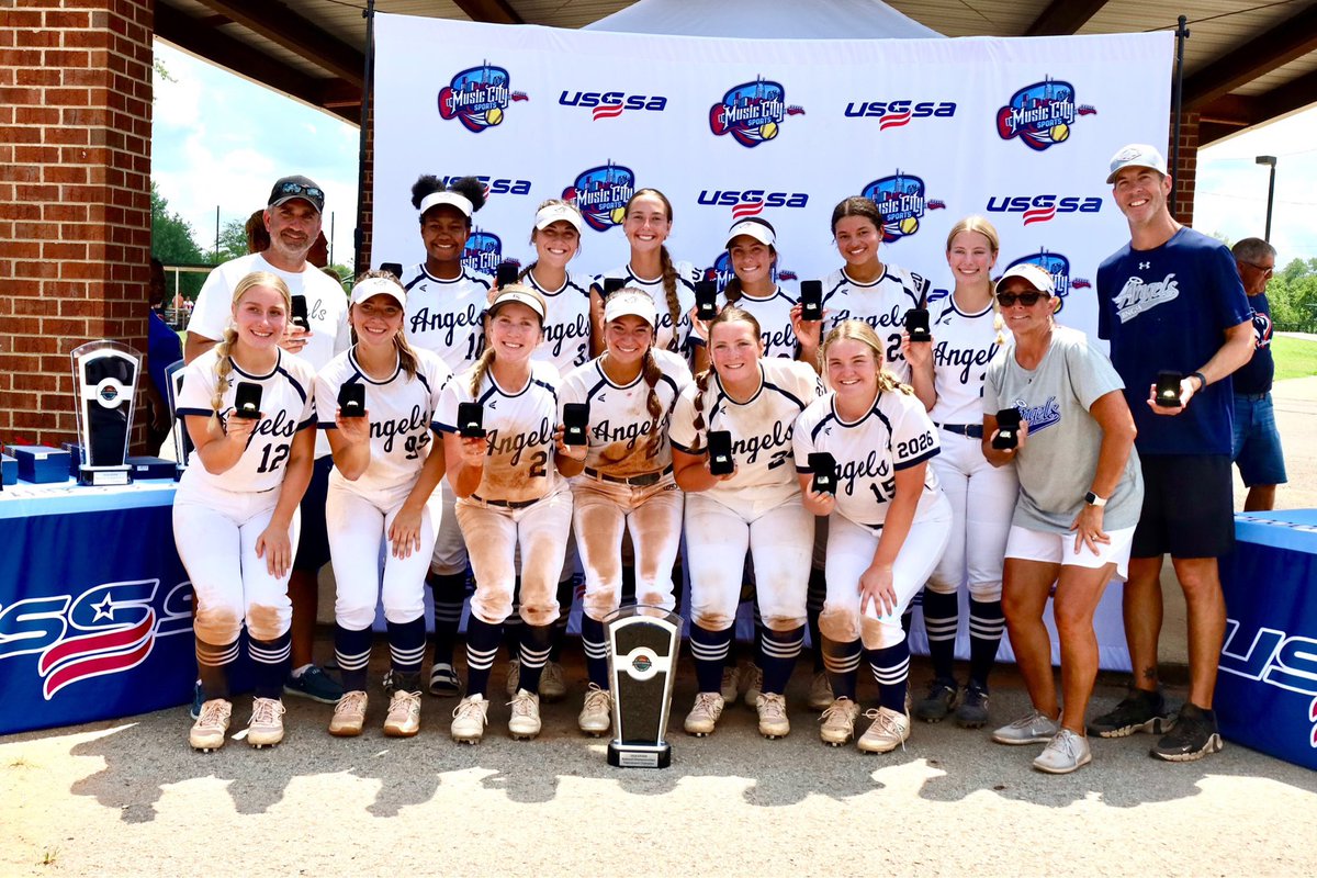 BNGSA_Angels07's tweet photo. 7-0 IN NASHVILLE!! Way to compete and bring home the championship ladies! Total team effort and we can’t thank our families enough for their continued support! 
@rayna_powers10 tournament mvp, @TatumYokley offensive mvp and @MakennaOndrey pitching mvp
Congrats ladies! https://t.co/zNo9rK2Q7H