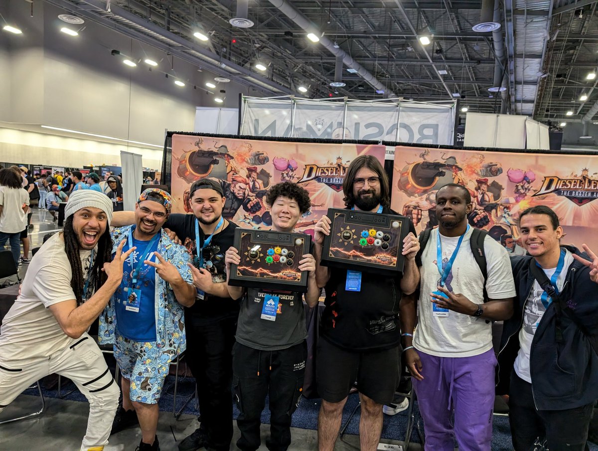 DieselLegacy's tweet photo. Congrats to our Top 3 winners of our Diesel Legacy High Rollers #EVO2024 Tournament! 

🥇 Team DBD Players (Triumph/Argen)
🥈Team Turmeric Brothers (Shinobi/FrigidFaceKiller)
🥉Team YoVGKnights (TheCrimson_Knight/Keonix_dood with Unrooolie cheerleading) https://t.co/Rt7bFDsT8V