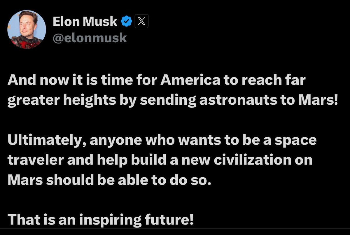 christianlexus's tweet photo. @elonmusk Maybe we find ways and means to restore and give a future to the one we currently occupy before we #colonise other planets?
And BTW: Your rhetoric is starting to sound positively political - maybe less time around your well funded tool, Trump, could better aid your propaganda.👇 https://t.co/nLsgH4LUwa