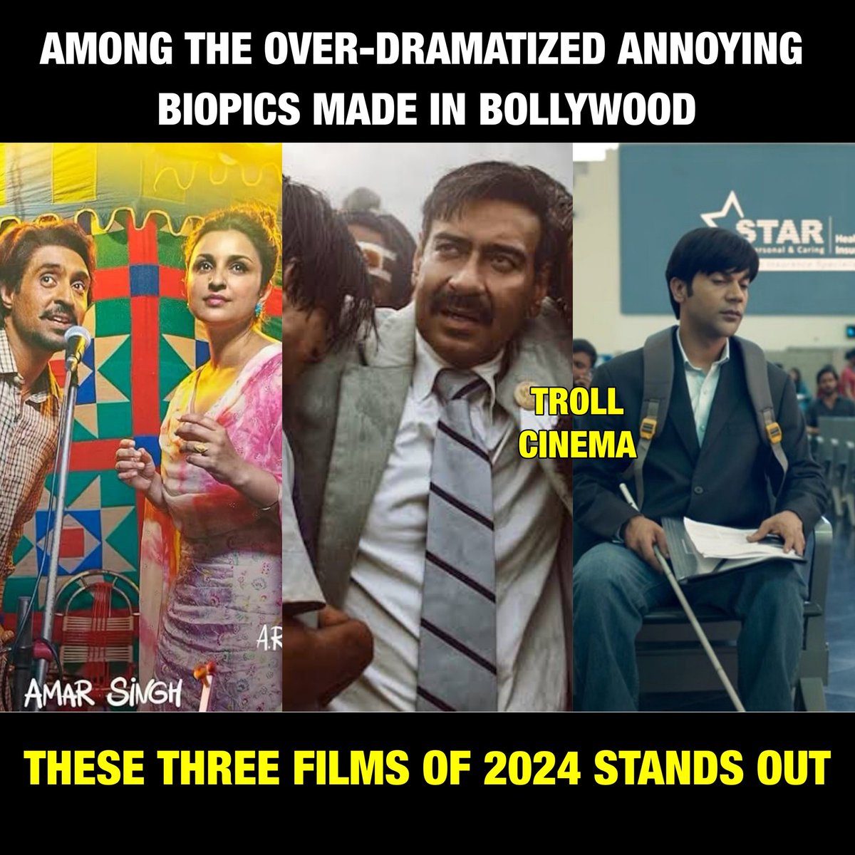 Troll_Cinema's tweet photo. Among the Kuyil these 3 are peacock ❤️
#Maidaan #Srikanth #Chamikla https://t.co/oaf2hyC8aH