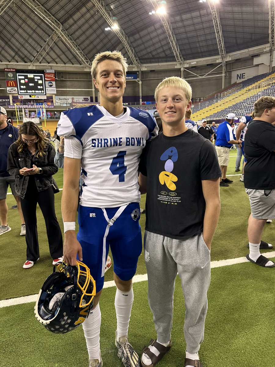 RivFootball's tweet photo. Grady Jeppesen gets to add being a starting, lockdown Cornerback in the Shrine Bowl to his already legendary list of accolades.

He is an incredible ambassador for our program, and it was an honor to watch him compete as a Bulldog one final time. Good luck at USF!

#RivFootball https://t.co/tP4Cxrm6D2